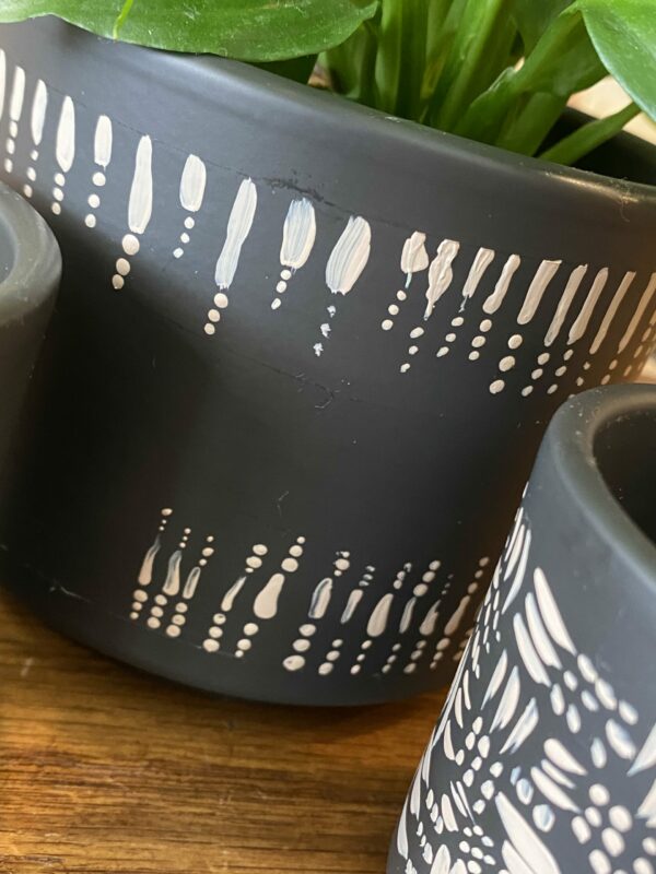 Cache-Pot Ethnique + Spathiphyllum pearl cupido – Image 3