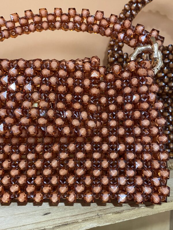 Sac en perles - Marron - Taille S – Image 2